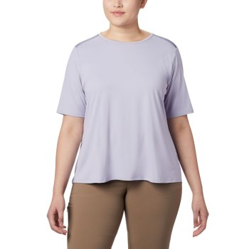 Dámské Tričko Columbia Chill River Short Sleeve Plus Size Fialové FBTQMA289